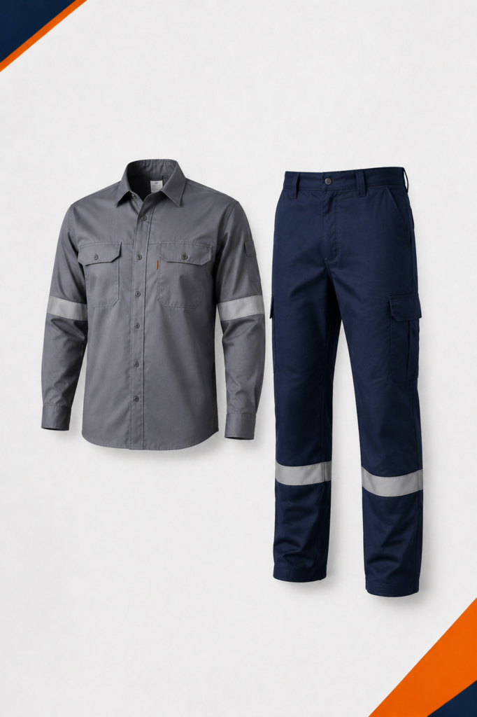 SAFEWEAR industrial shirt and trouser uniform set